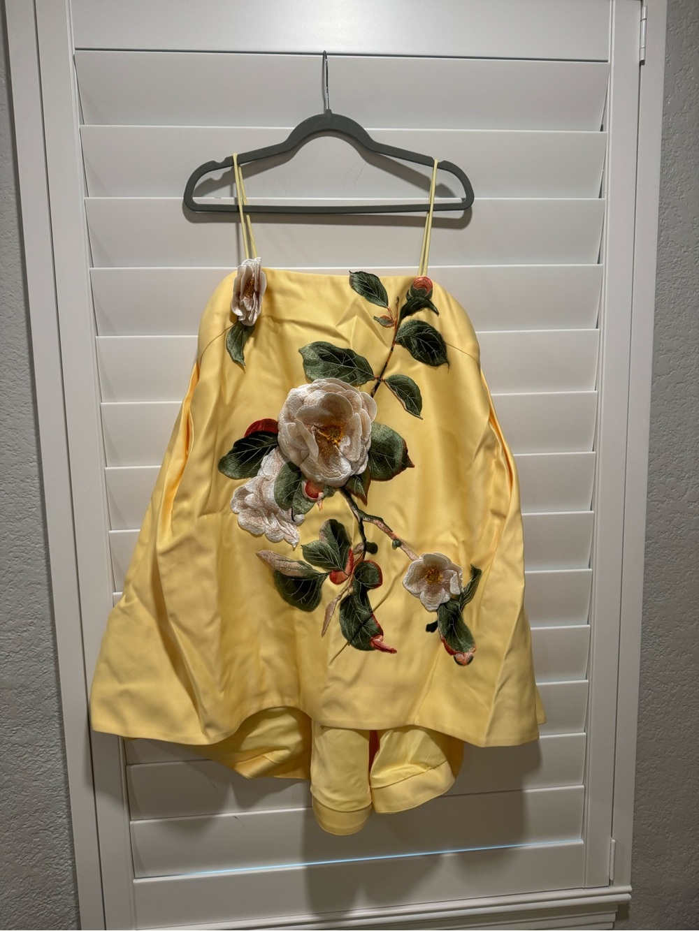 Sorbet Yellow Floral Mini Dress - Picture 2 of 4